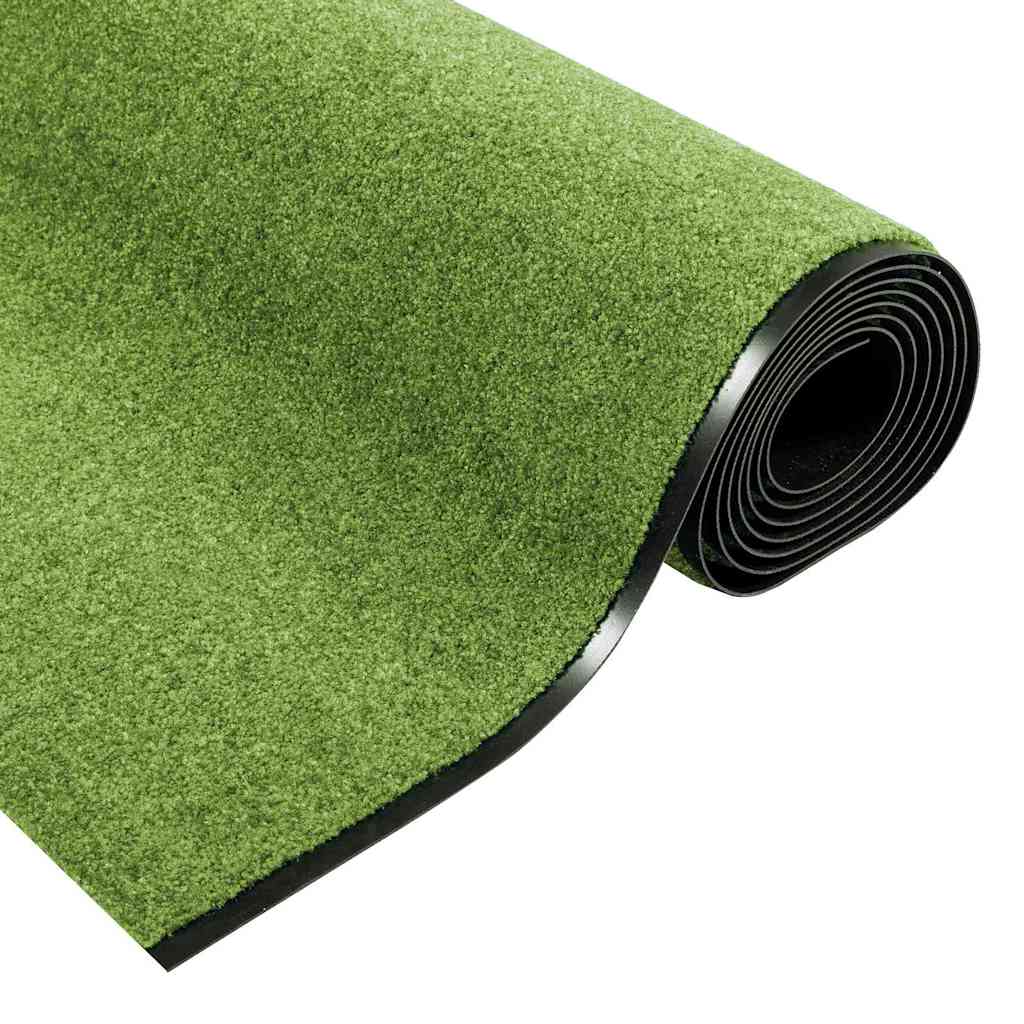 Deurmat Groen en Zwart 120 x 400 cm 100% Polyamide