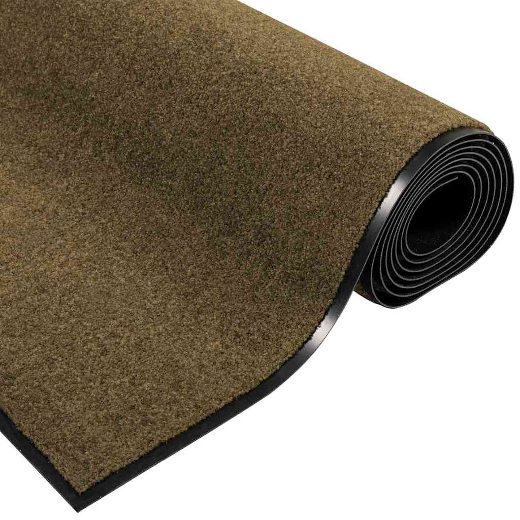 Deurmat Bruin en zwart 120 x 250 cm 100% Polyamide