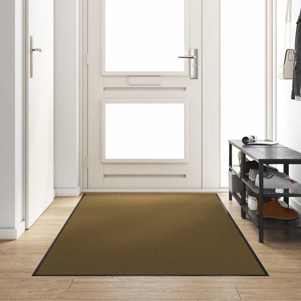 Deurmat Bruin en zwart 120 x 250 cm 100% Polyamide