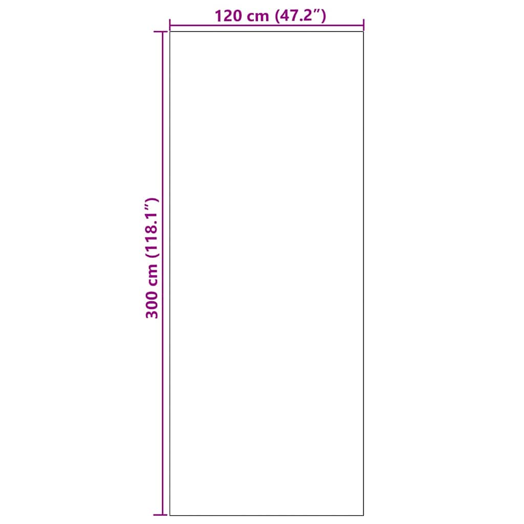 Deurmat Anders Bruin en zwart 120 x 300 cm Polyamide en PVC