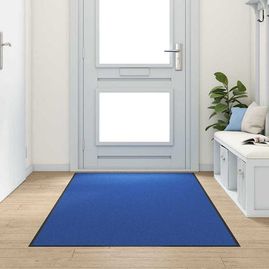 Deurmat Blauw en Zwart 120 x 250 cm 100% Polyamide
