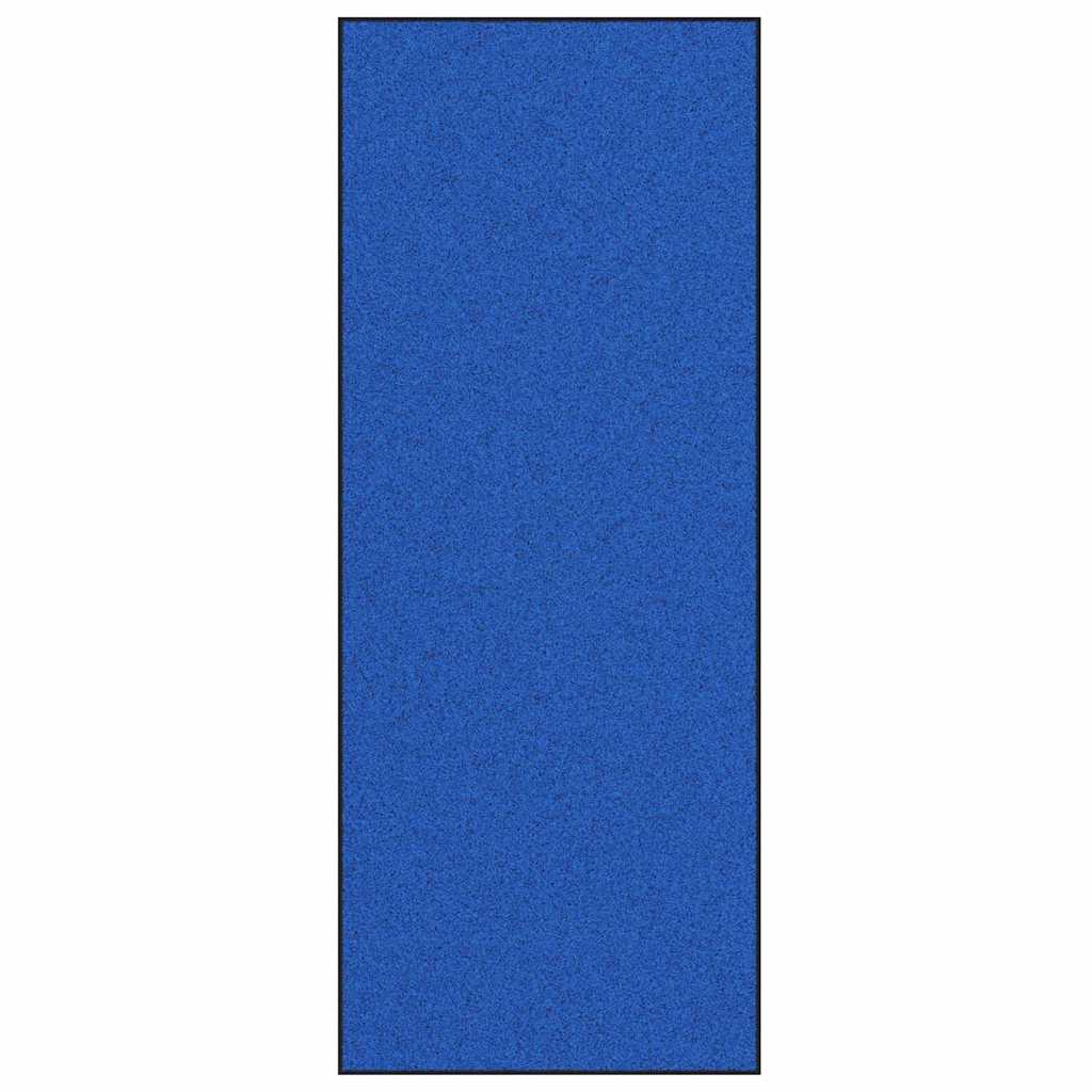 Deurmat Blauw en Zwart 120 x 300 cm 100% Polyamide