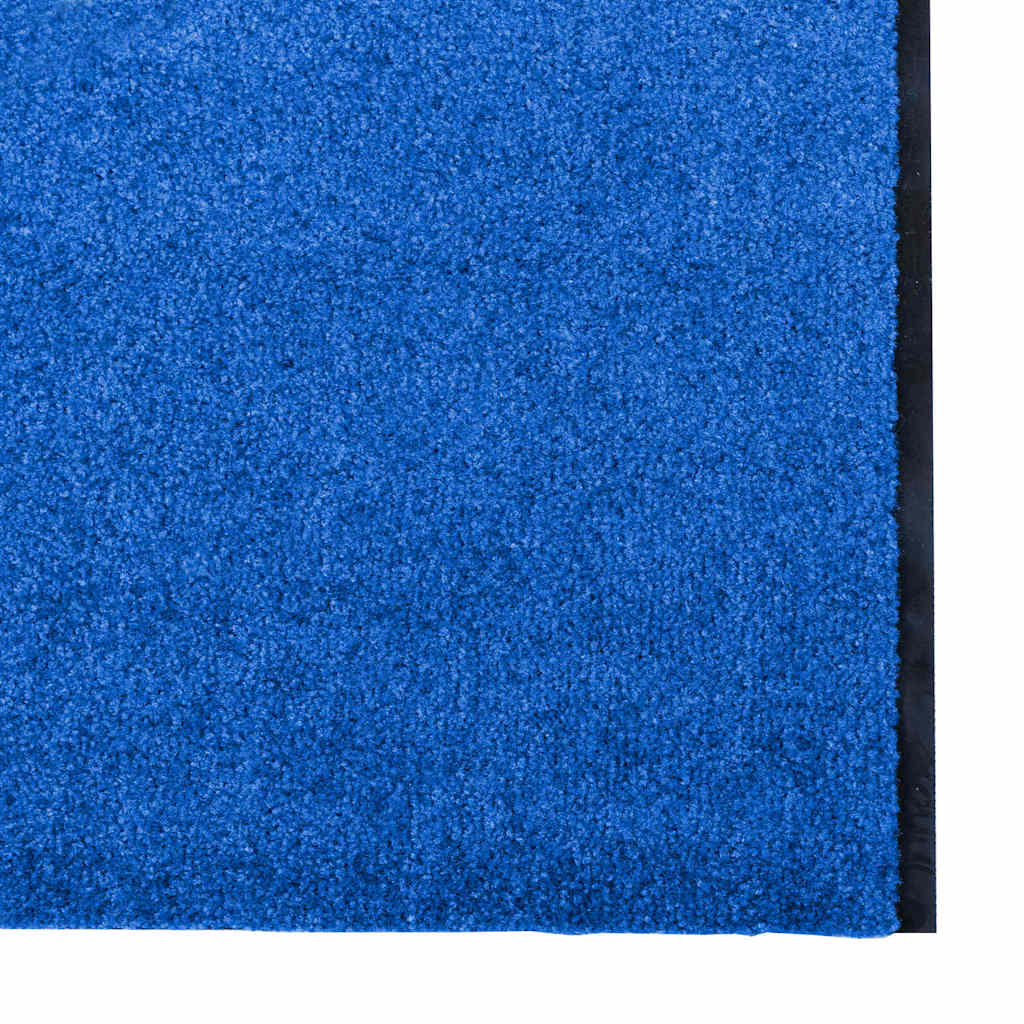 Deurmat Blauw en Zwart 120 x 400 cm 100% Polyamide