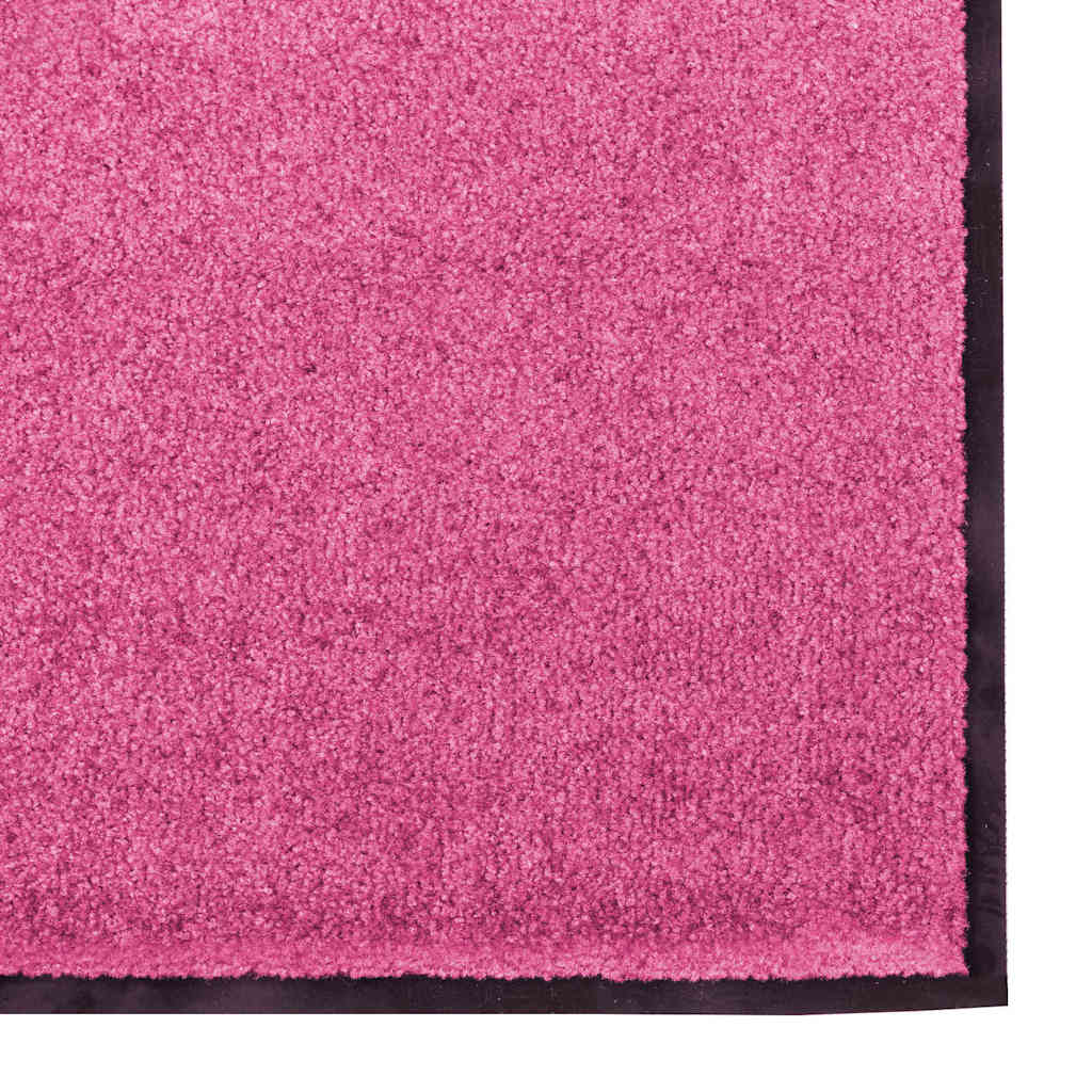 Deurmat Roze en Zwart 120 x 300 cm 100% Polyamide