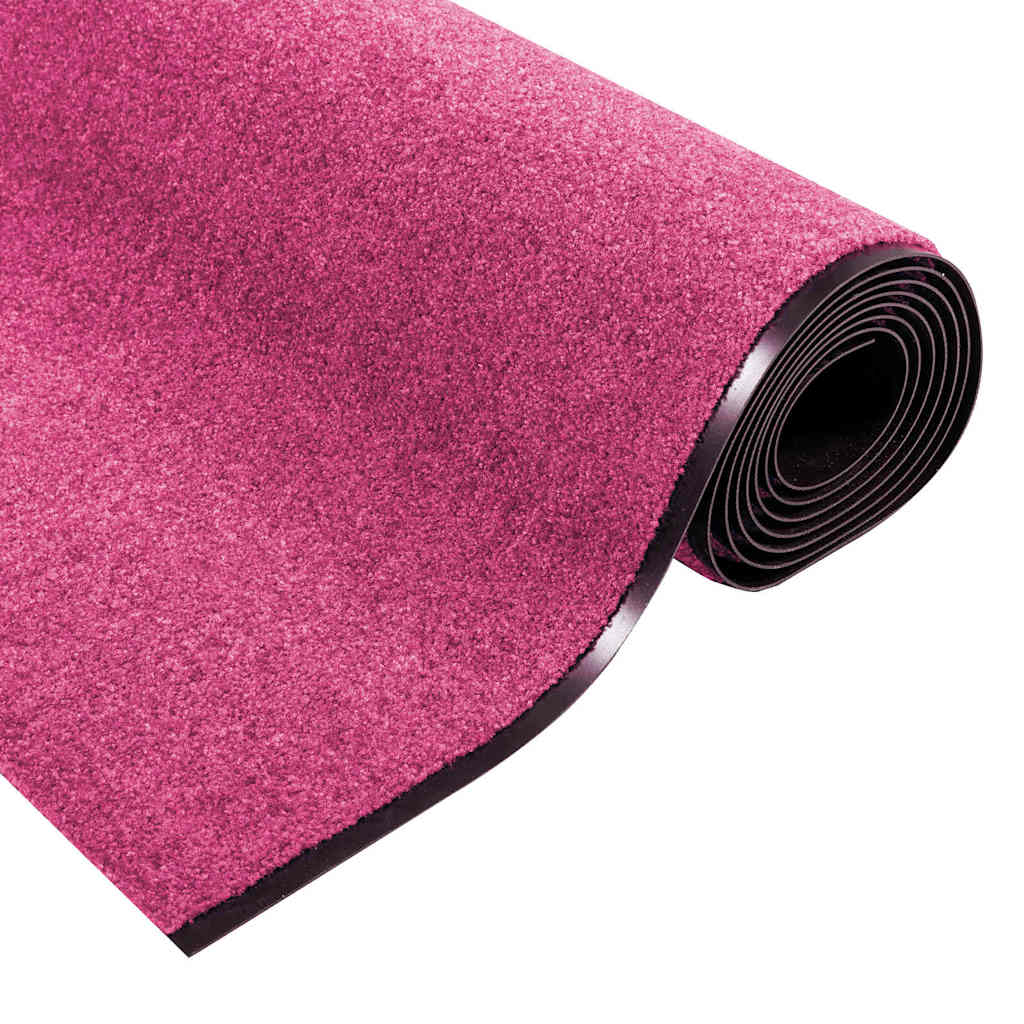 Deurmat Roze en Zwart 120 x 350 cm 100% Polyamide