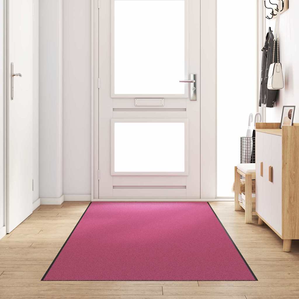 Deurmat Roze en Zwart 120 x 350 cm 100% Polyamide
