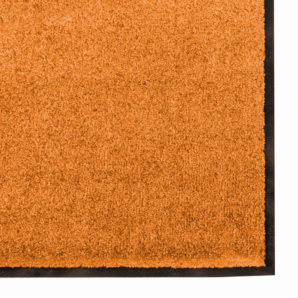 Deurmat Anders Oranje en Zwart 120 x 250 cm Polyamide en PVC