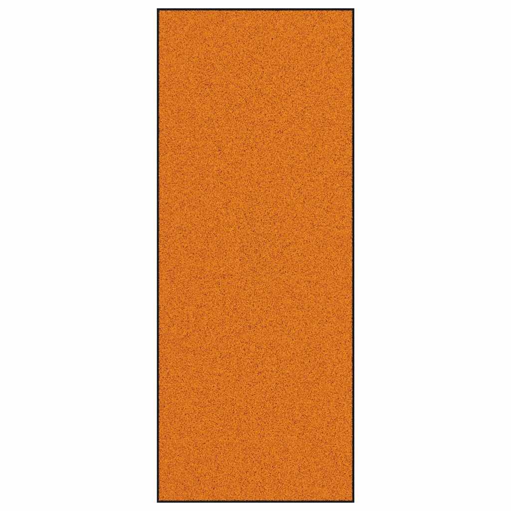 Deurmat Oranje en Zwart 120 x 300 cm 100% Polyamide