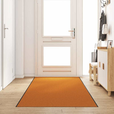Deurmat Anders Oranje en Zwart 120 x 350 cm Polyamide en PVC