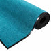 Deurmat Cyaan en Zwart 120 x 300 cm 100% Polyamide