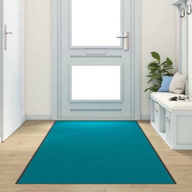 Deurmat Anders Cyaan en Zwart 120 x 400 cm Polyamide en PVC