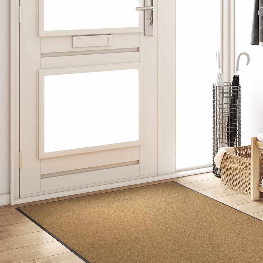 Deurmat Anders Crème en Zwart 120 x 250 cm Polyamide en PVC