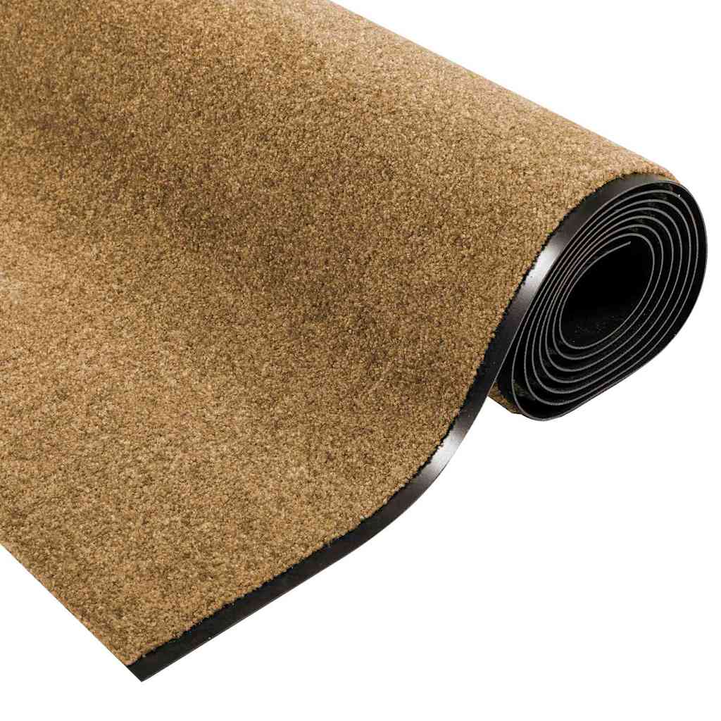 Deurmat Anders Crème en Zwart 120 x 350 cm Polyamide en PVC