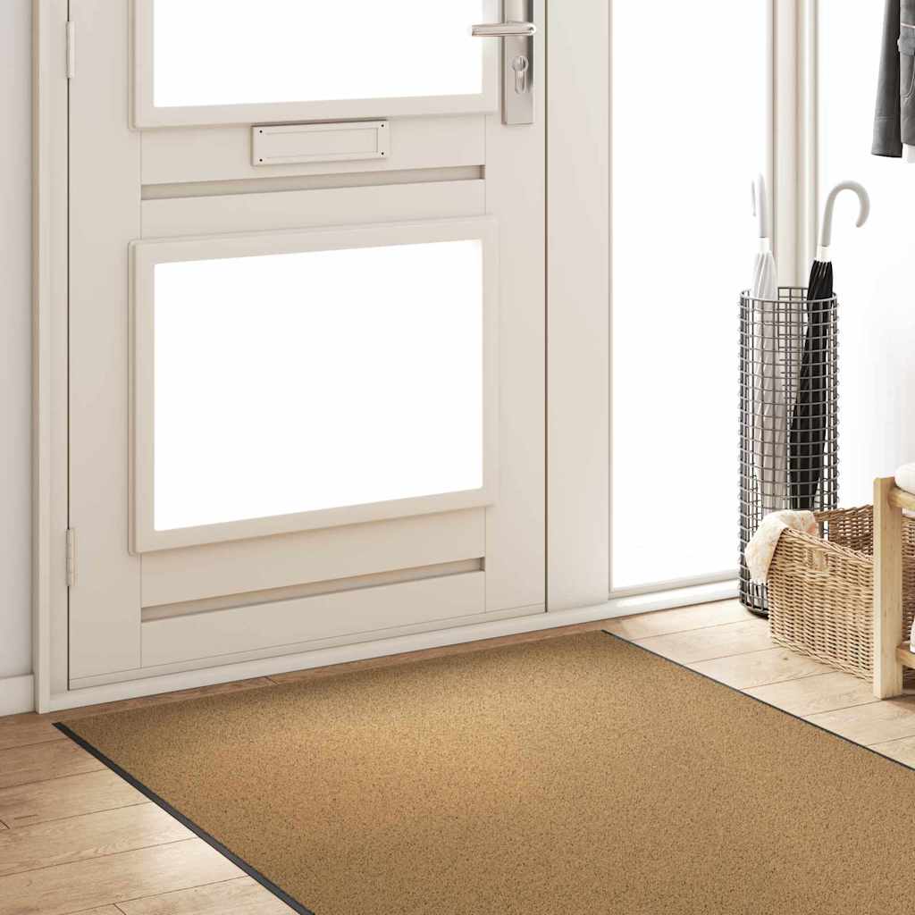 Deurmat Anders Crème en Zwart 120 x 350 cm Polyamide en PVC
