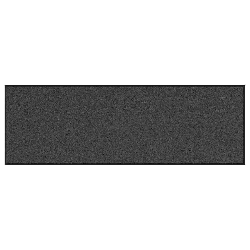 Deurmat Antraciet en Zwart 60 x 180 cm 100% Polyamide