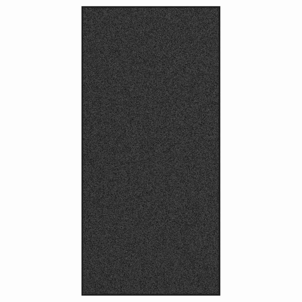 Deurmat Antraciet en Zwart 120 x 250 cm 100% Polyamide