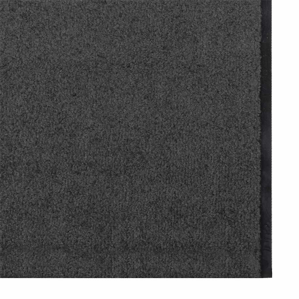 Deurmat Antraciet en Zwart 120 x 350 cm 100% Polyamide
