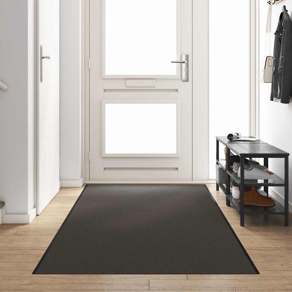 Deurmat Antraciet en Zwart 120 x 350 cm 100% Polyamide