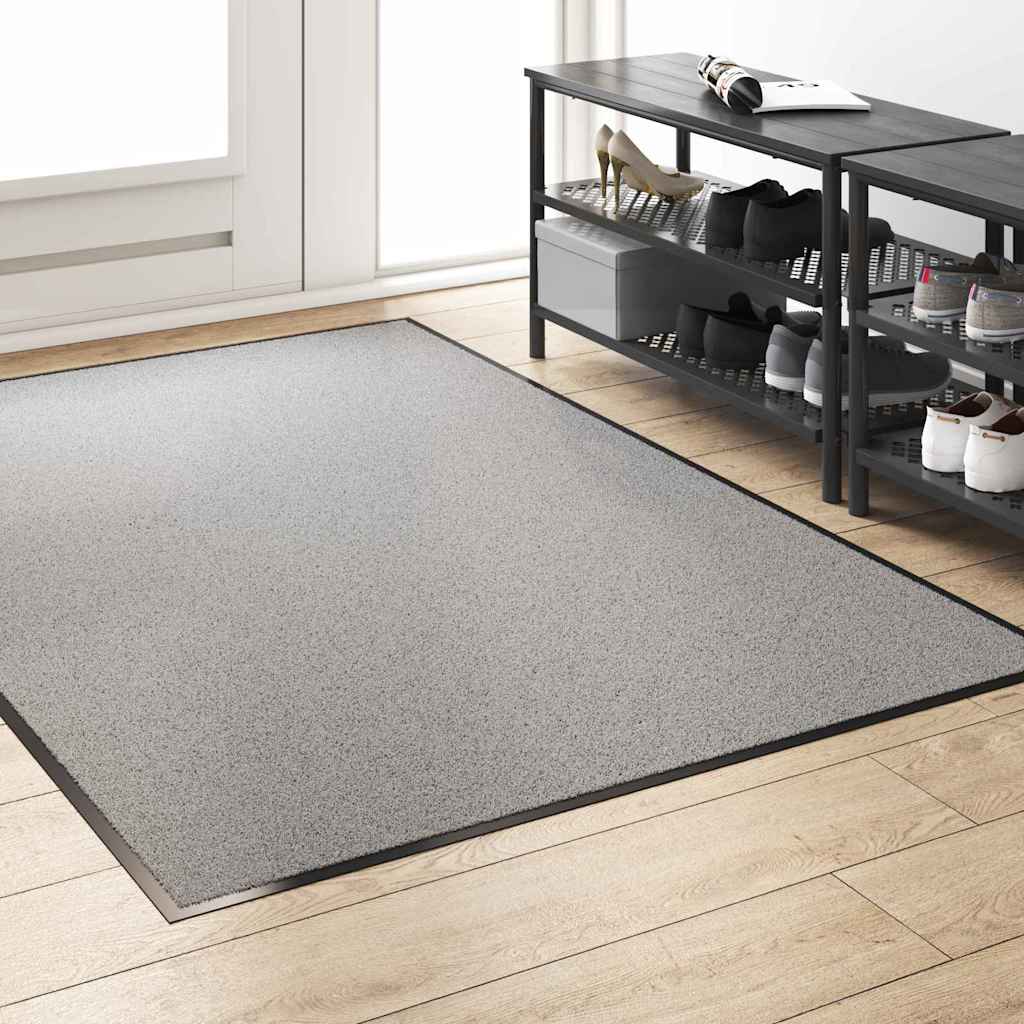Deurmat Grijs en zwart 120 x 180 cm 100% Polyamide
