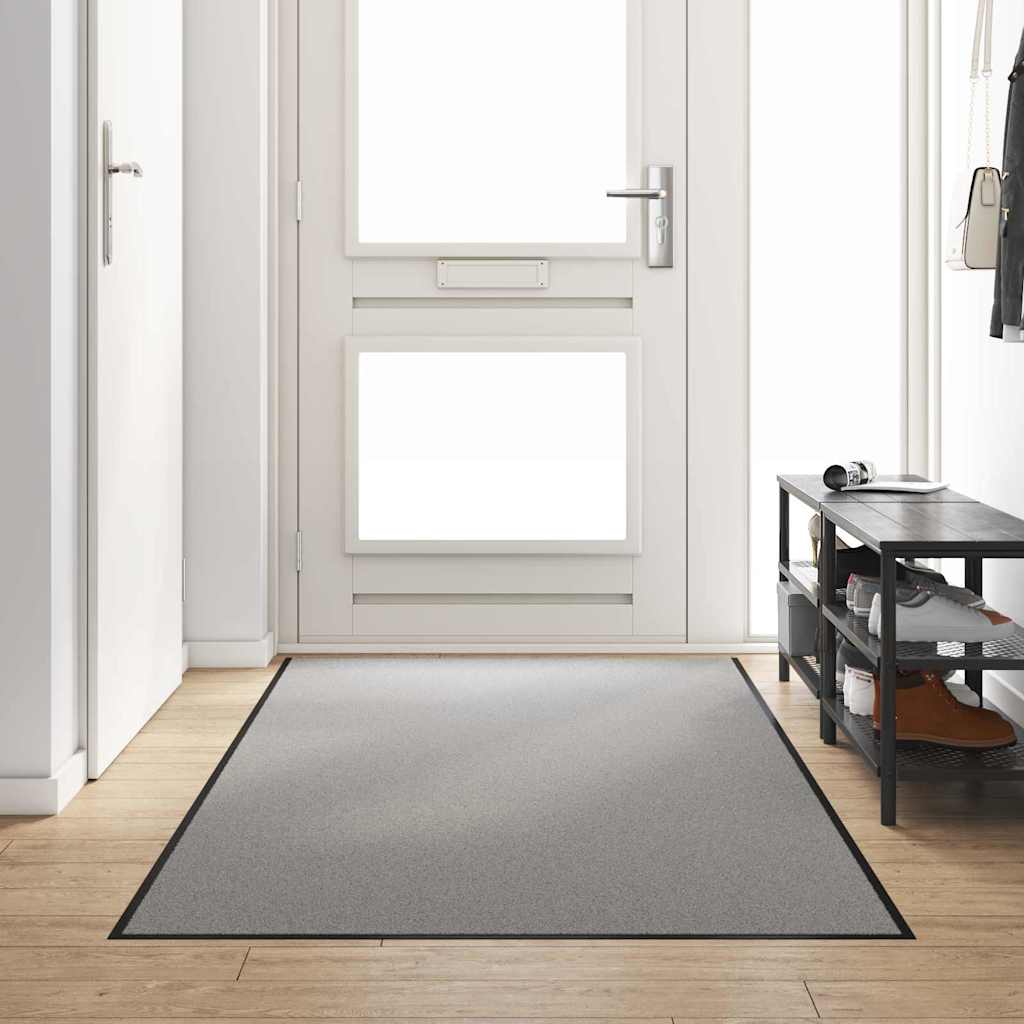 Deurmat Grijs en zwart 120 x 300 cm 100% Polyamide