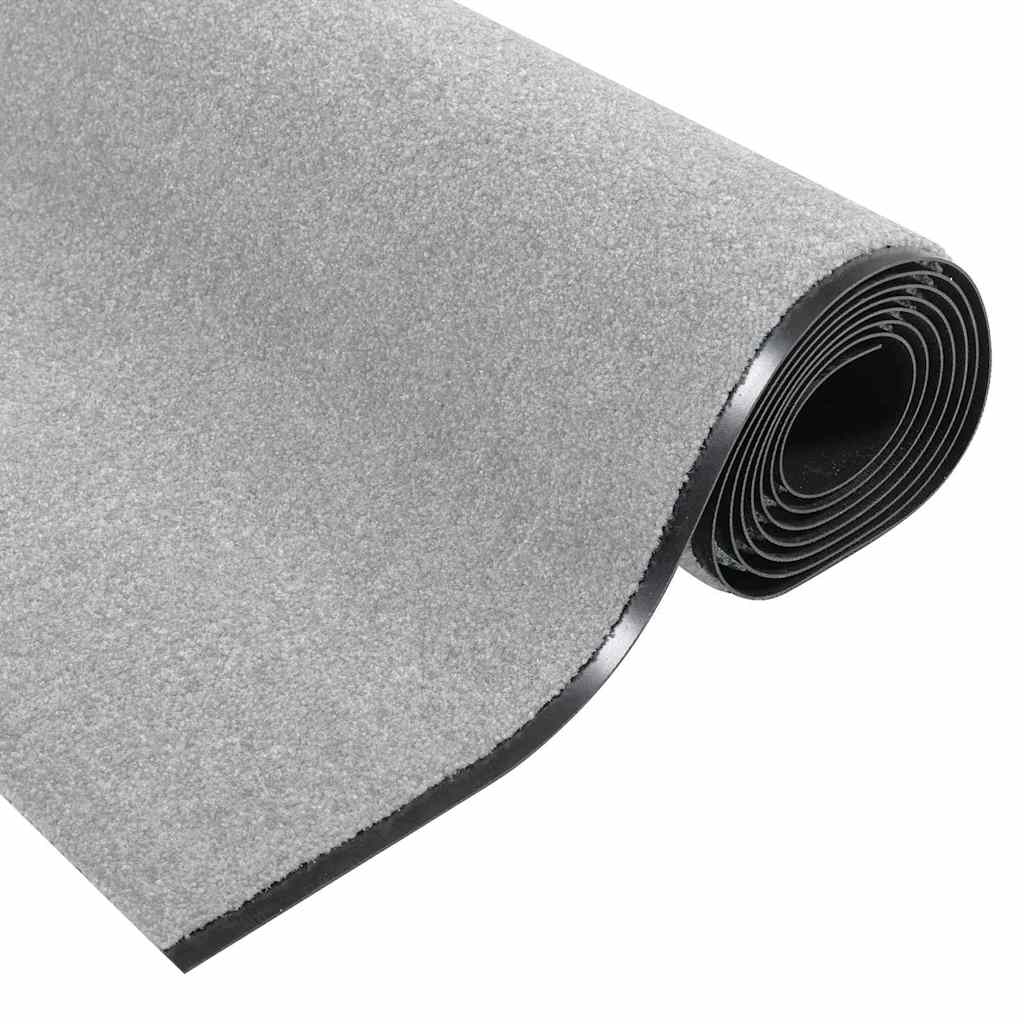 Deurmat Grijs en zwart 120 x 400 cm 100% Polyamide