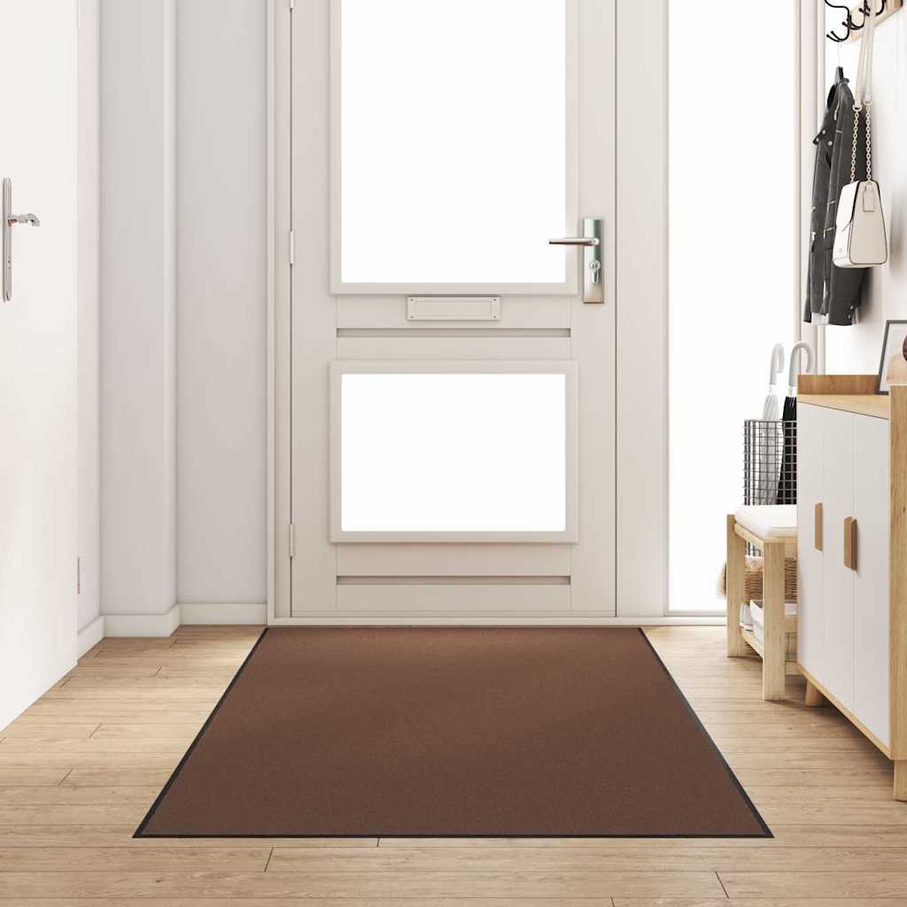 Deurmat Bruin en zwart 120 x 250 cm 100% Polyamide