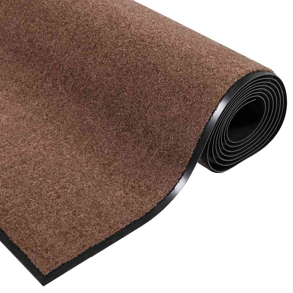 Deurmat Bruin en zwart 120 x 300 cm 100% Polyamide