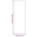 Deurmat Bruin en zwart 120 x 350 cm 100% Polyamide
