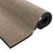 Deurmat Beige en zwart 60 x 180 cm 100% Polyamide