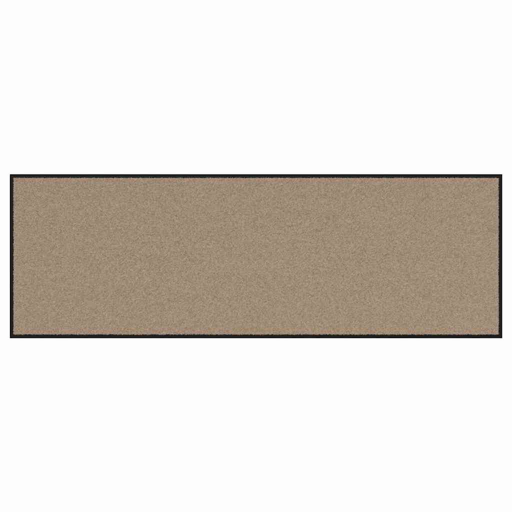 Deurmat Beige en zwart 60 x 180 cm 100% Polyamide