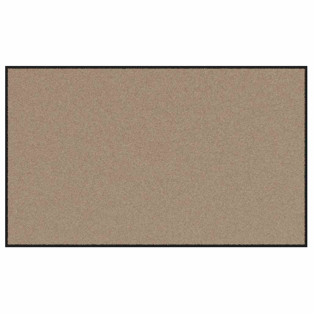 Deurmat Beige en zwart 90 x 150 cm 100% Polyamide