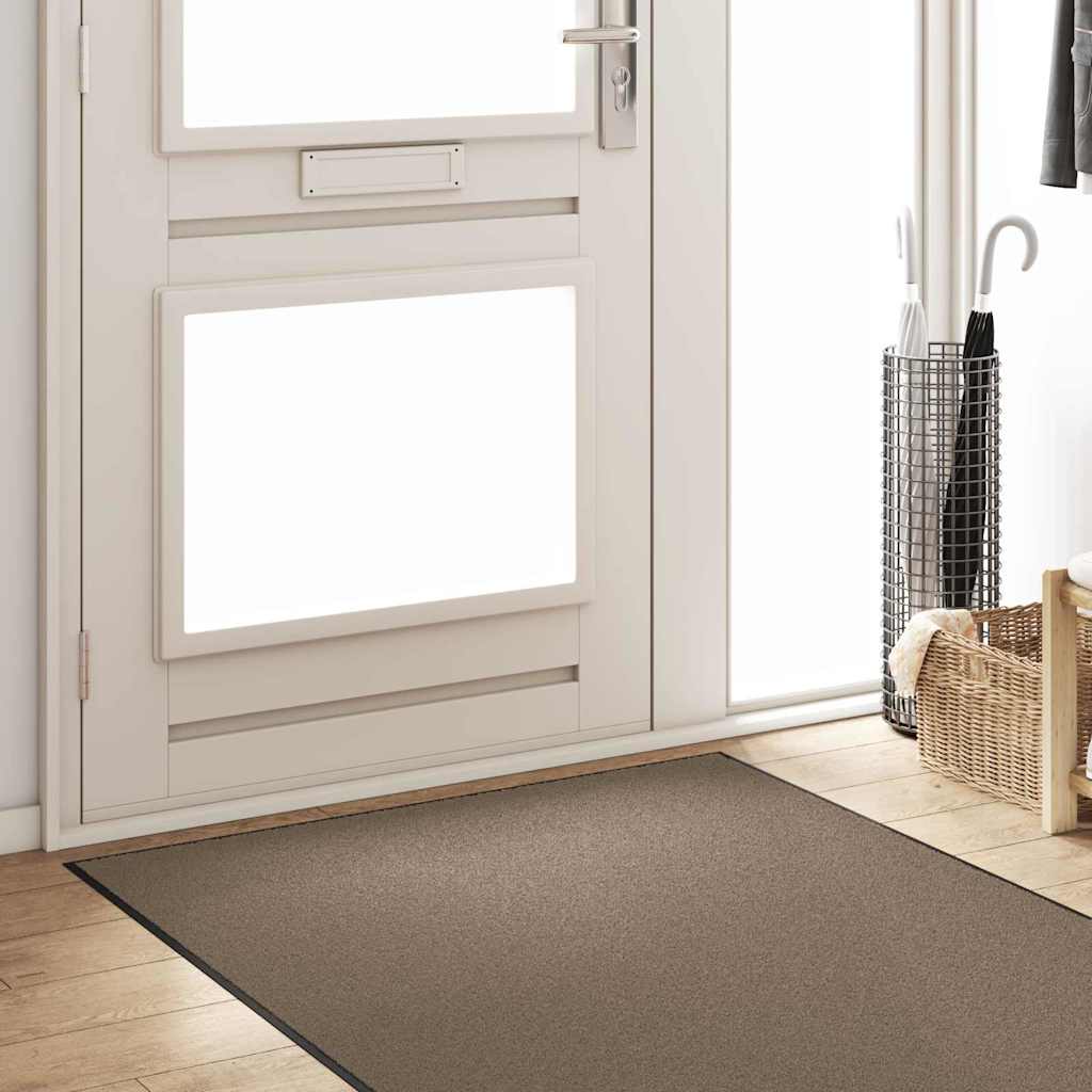 Deurmat Beige en zwart 120 x 300 cm 100% Polyamide