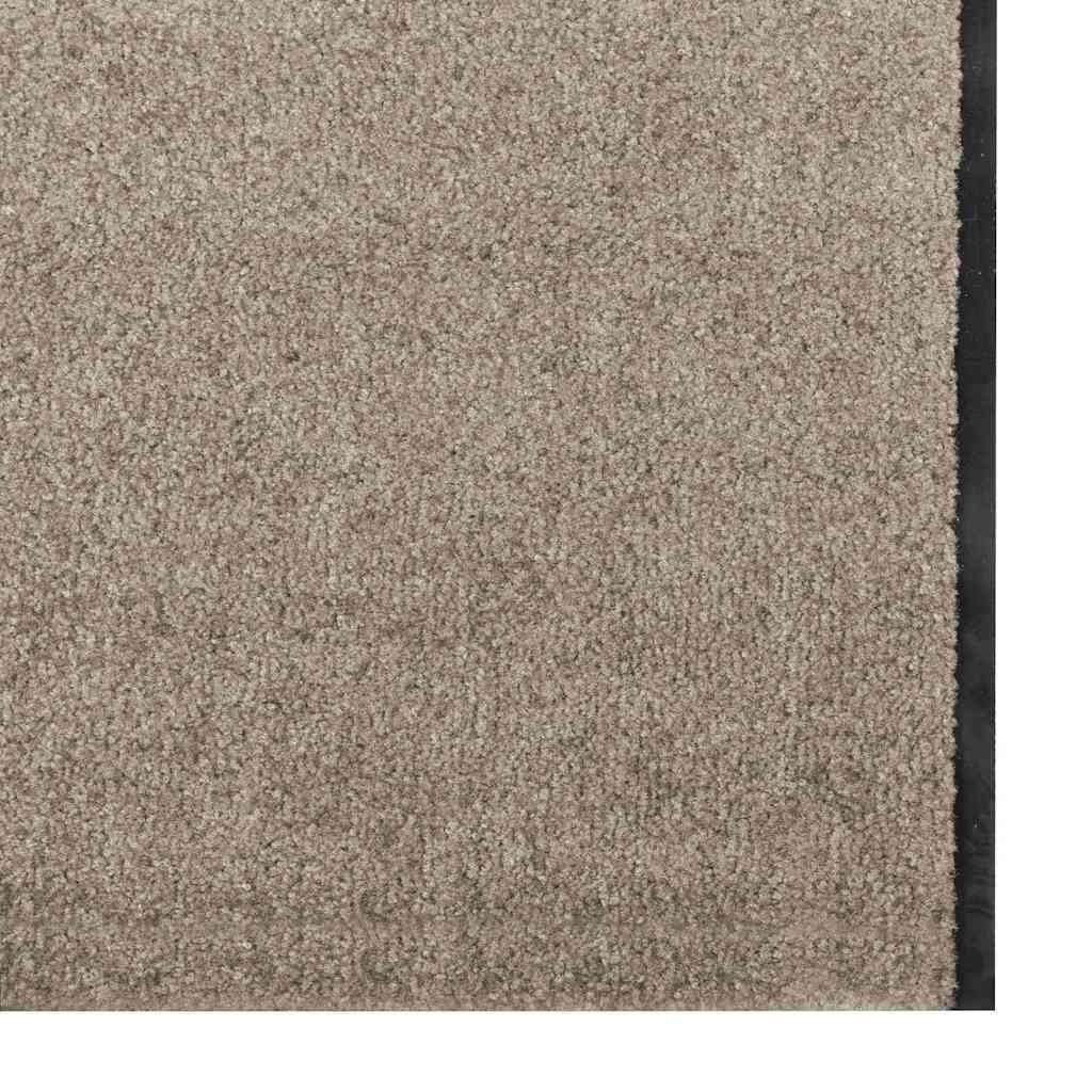 Deurmat Beige en zwart 120 x 350 cm 100% Polyamide