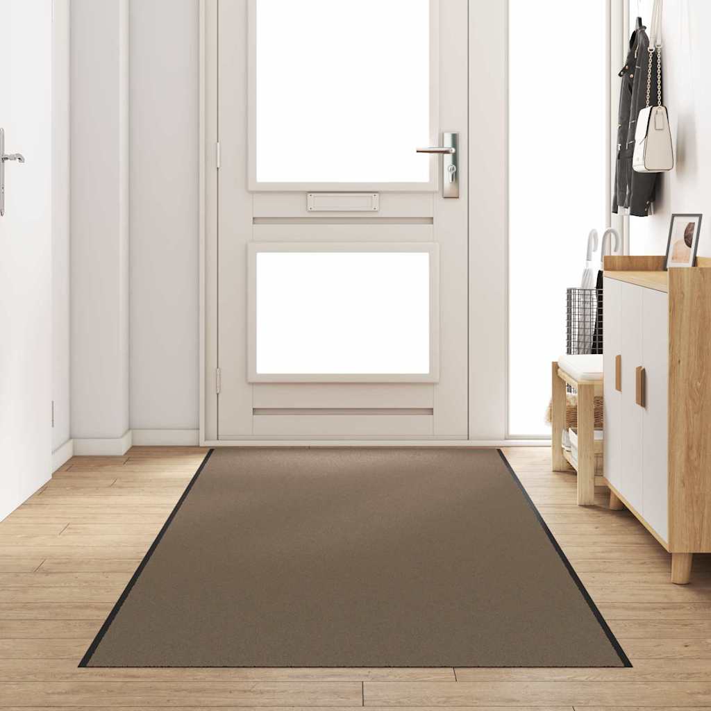 Deurmat Beige en zwart 120 x 350 cm 100% Polyamide