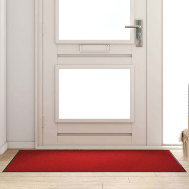Deurmat Rood en Zwart 90 x 150 cm 100% Polyamide