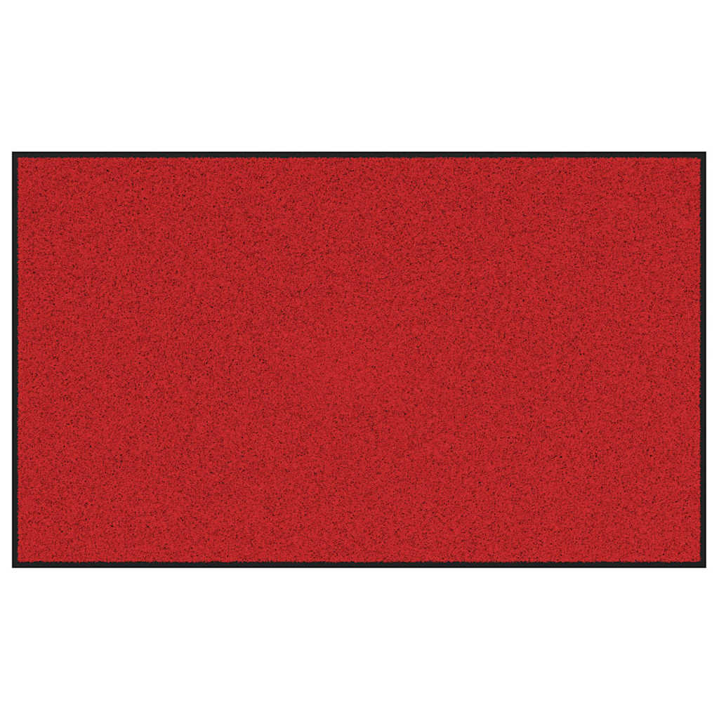 Deurmat Rood en Zwart 90 x 150 cm 100% Polyamide