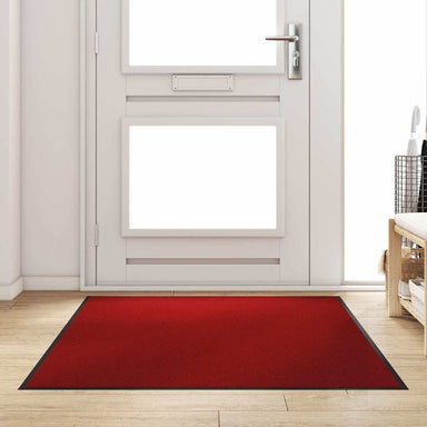 Deurmat Rood en Zwart 120 x 180 cm 100% Polyamide
