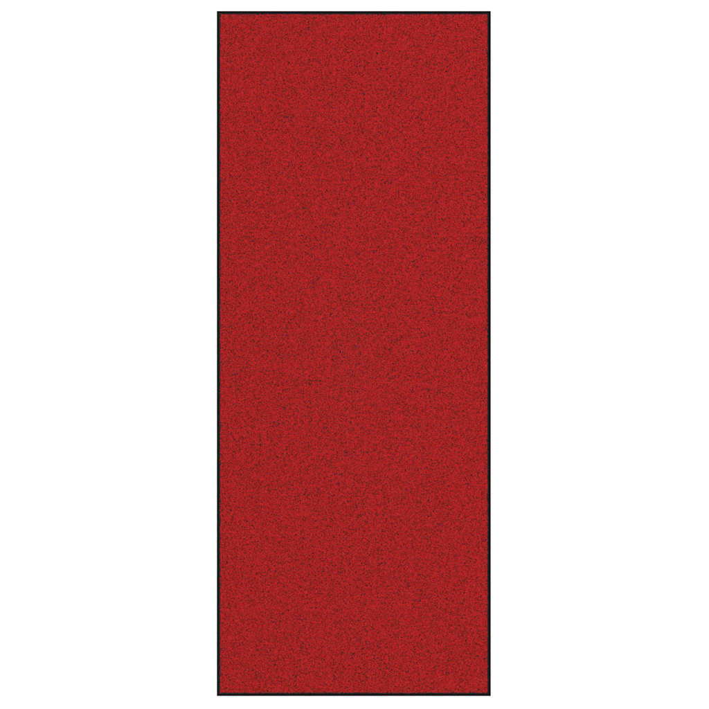 Deurmat Rood en Zwart 120 x 300 cm 100% Polyamide