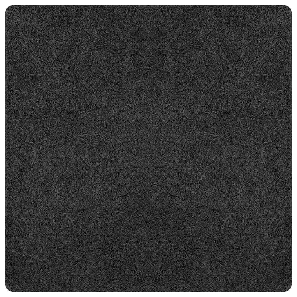 Antislip Shaggy Tapijt Donkergrijs 200 x 200 cm PP