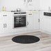 Antislip Shaggy Tapijt Donkergrijs 90 x 90 cm PP