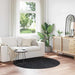 Antislip Shaggy Tapijt Donkergrijs 160 x 160 cm PP