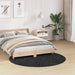 Antislip Shaggy Tapijt Donkergrijs 160 x 160 cm PP