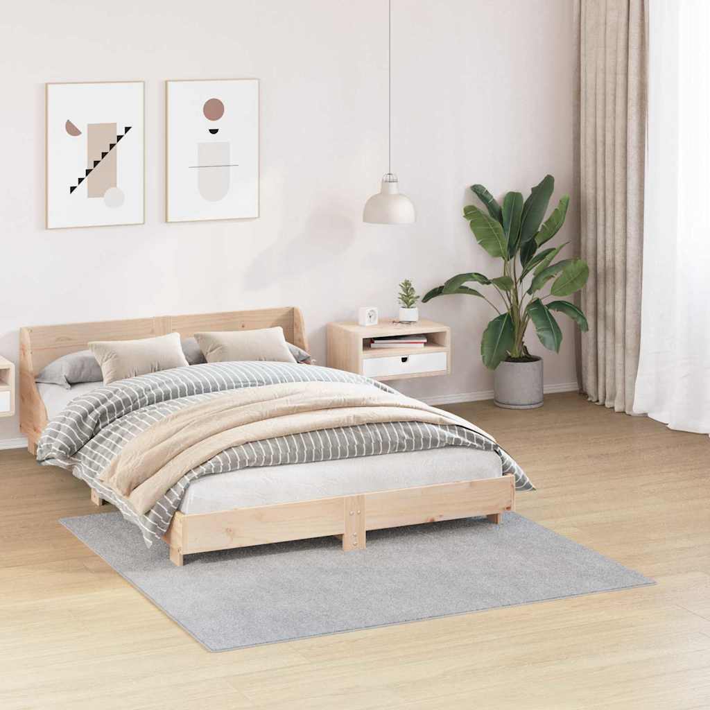 Antislip Shaggy Tapijt Grijs 160 x 160 cm PP
