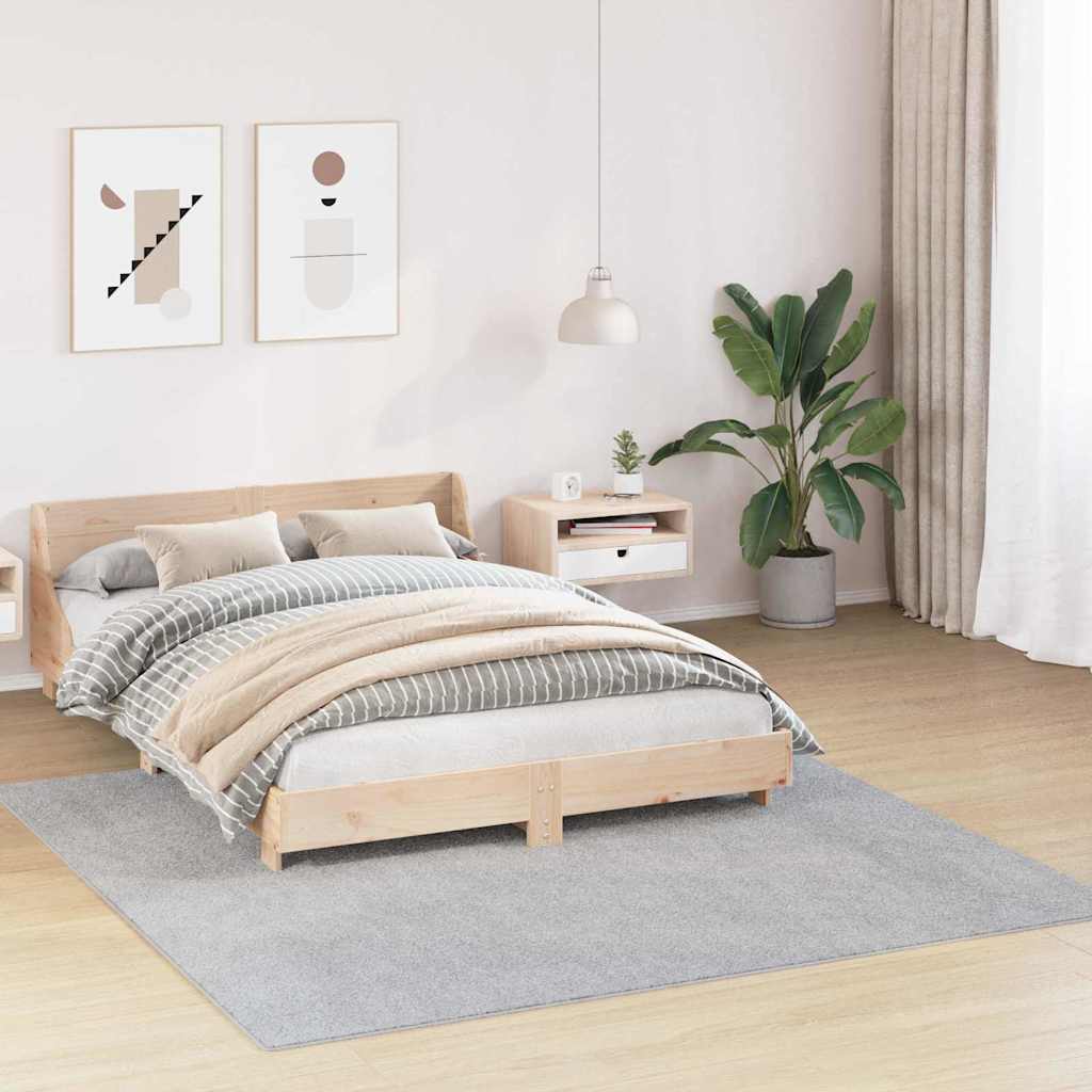 Antislip Shaggy Tapijt Grijs 200 x 200 cm PP