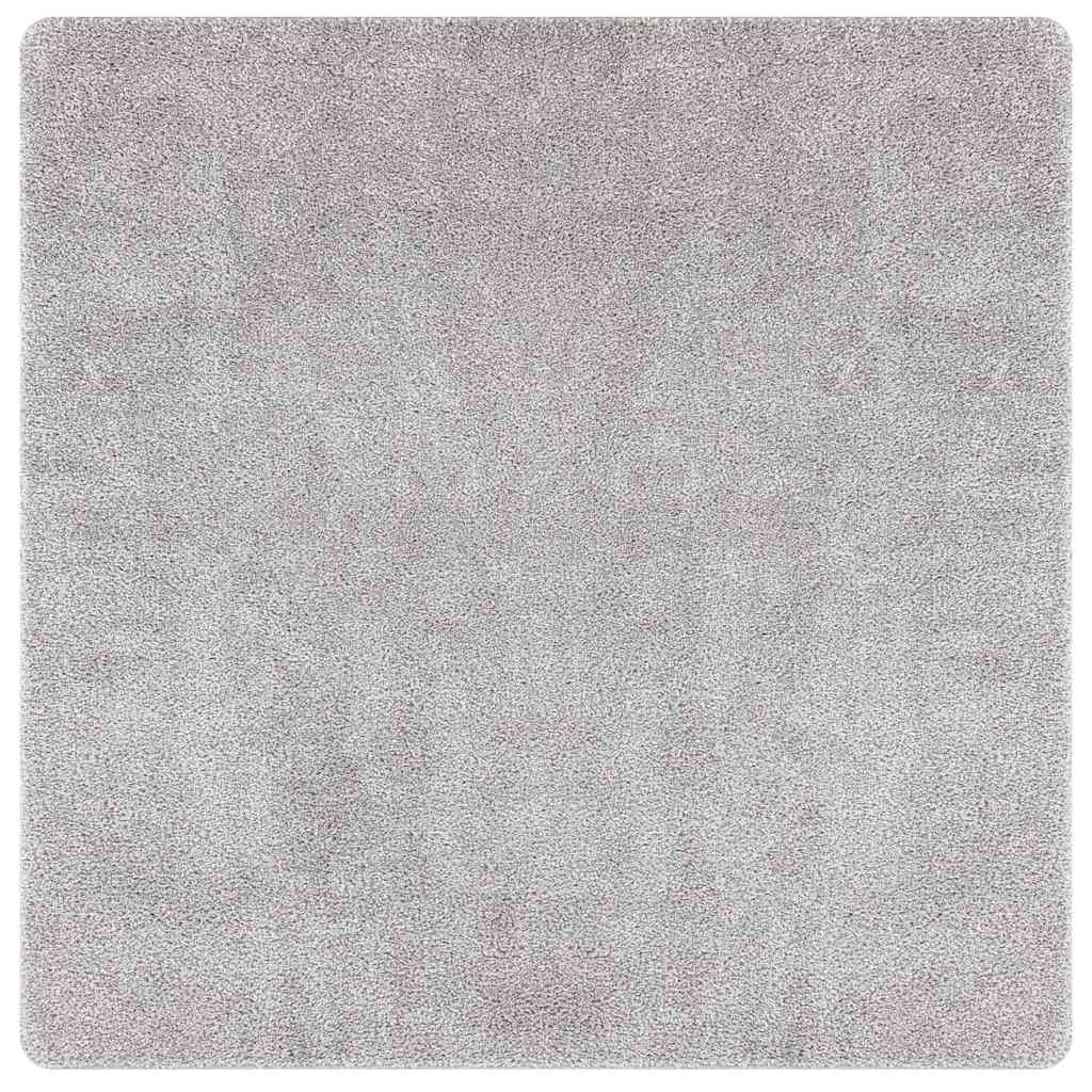 Antislip Shaggy Tapijt Grijs 200 x 200 cm PP