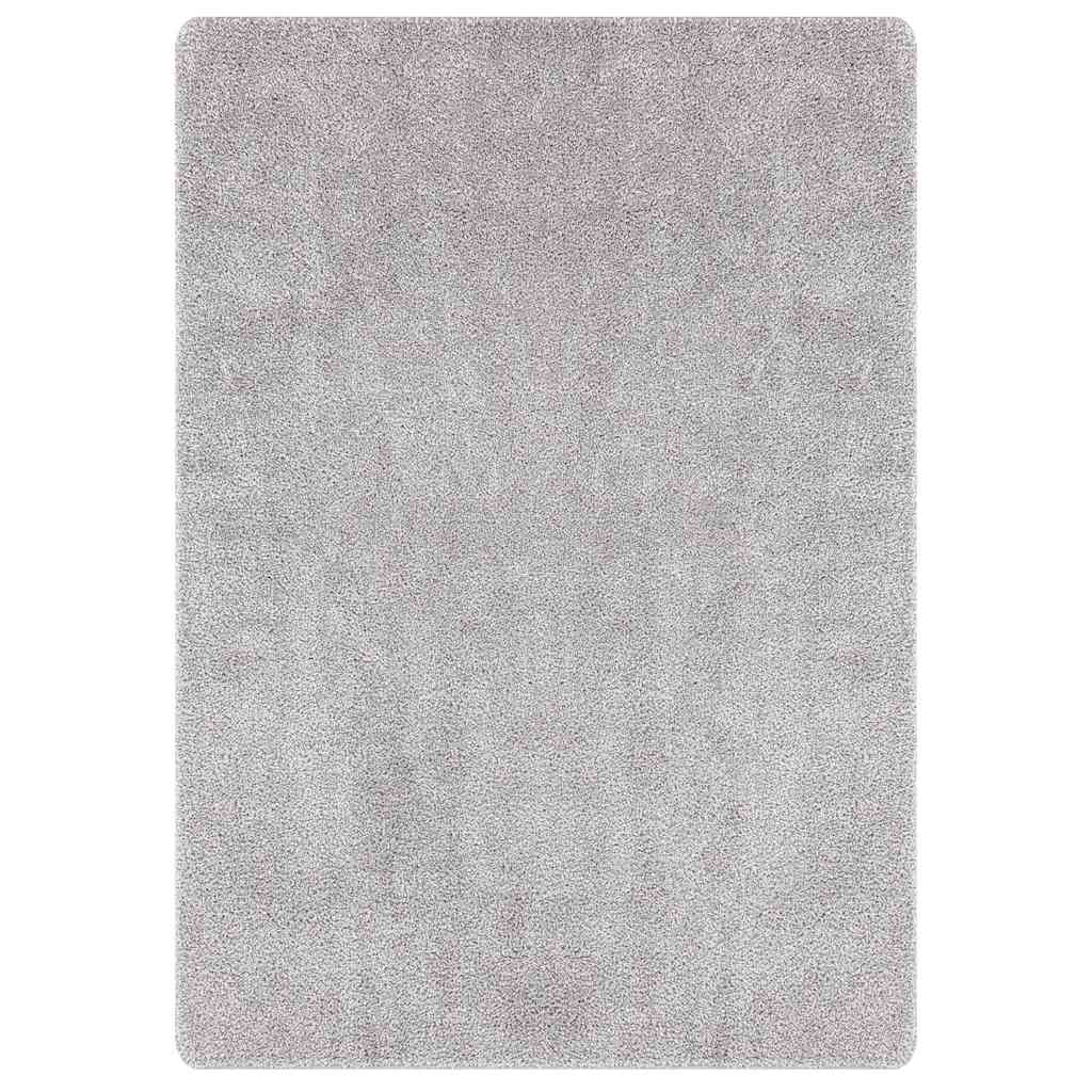 Antislip Shaggy Tapijt Grijs 240 x 340 cm PP
