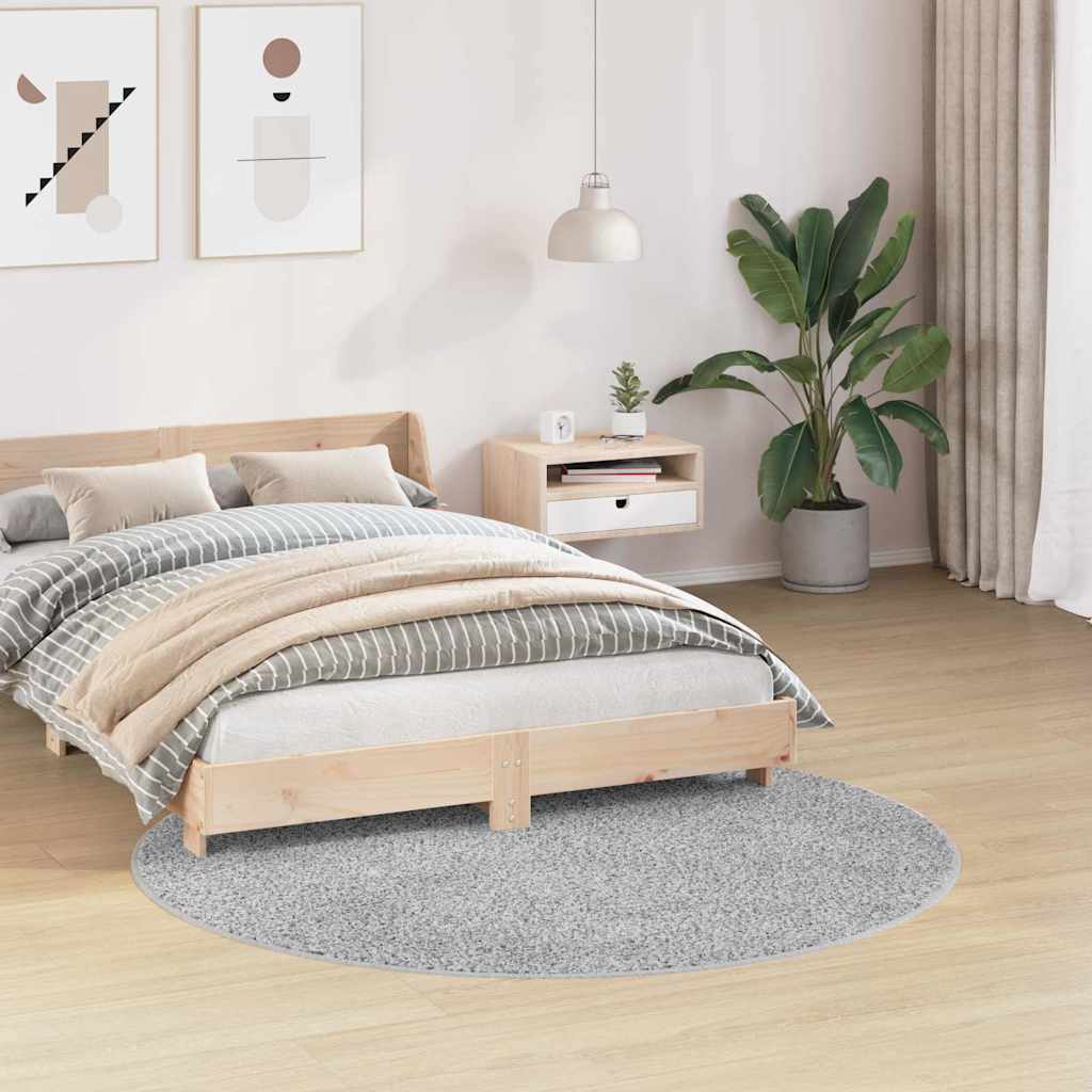 Antislip Shaggy Tapijt Grijs 160 x 160 cm PP