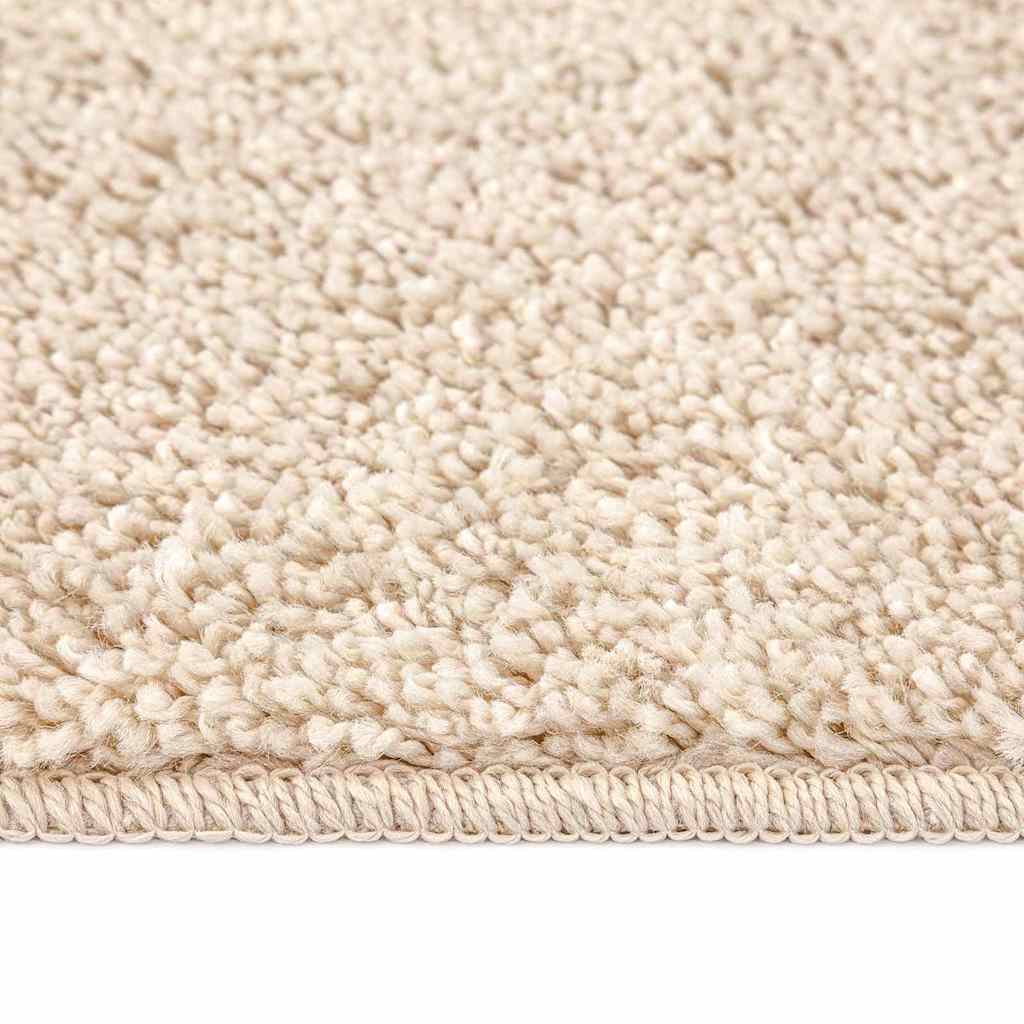 Antislip Shaggy Tapijt Crème 120 x 120 cm PP