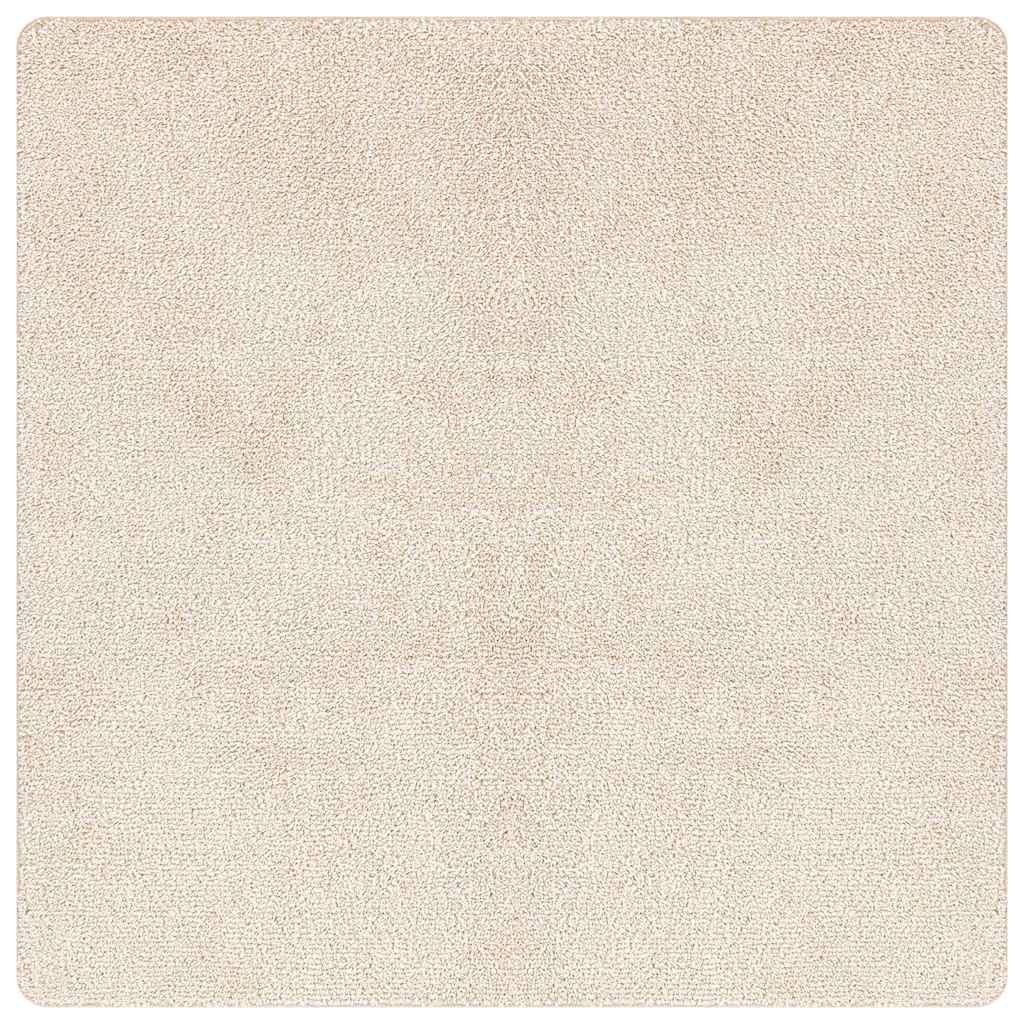 Antislip Shaggy Tapijt Crème 120 x 120 cm PP