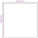Antislip Shaggy Tapijt Crème 120 x 120 cm PP